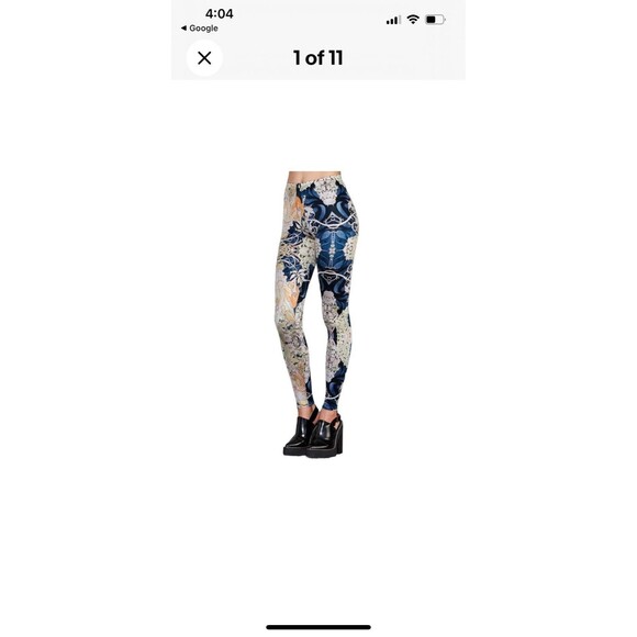 Black Milk Limited Alphonse Mucha Leggings Size Small Multicolor Print Leggings - Picture 6 of 12